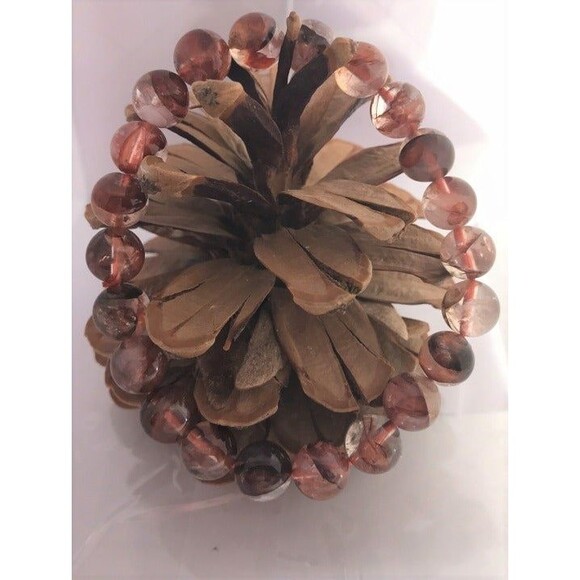 Fire Quartz Beaded Stretch Bracelet - 8mm - Picture 1 of 5